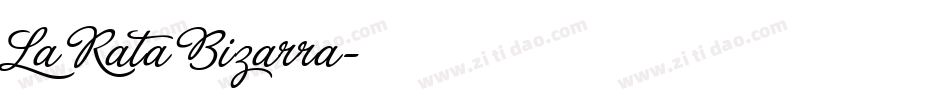 La Rata Bizarra字体转换